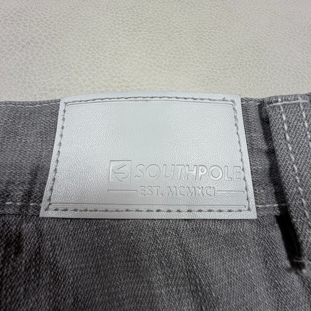 Southpole Mens Relaxed‎ Fit Grey Faded Denim Jeans 40x34 Baggy Streetwear Y2K - Picture 12 of 12